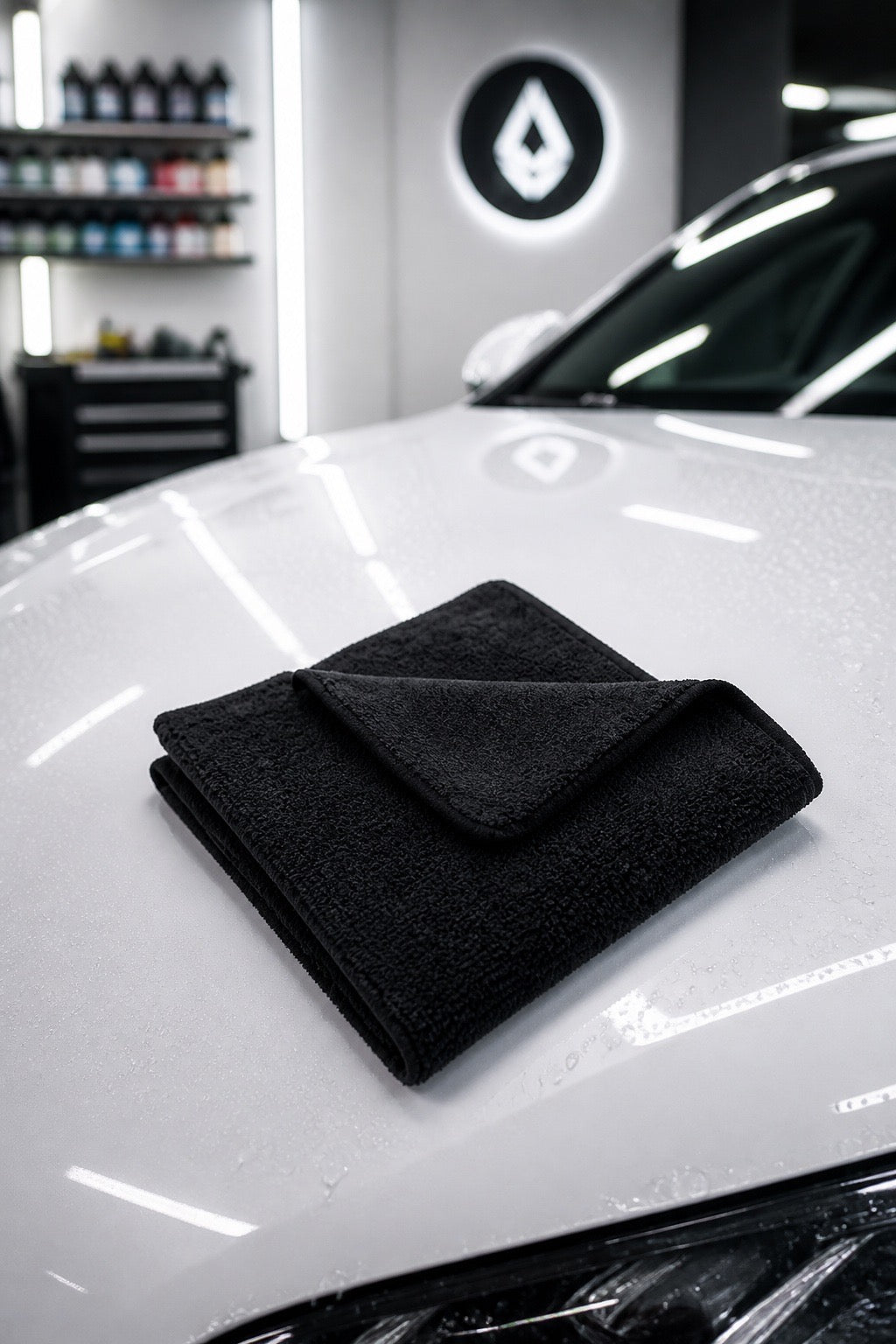 Edgeless microfiber Black 16" x 16" 1pc